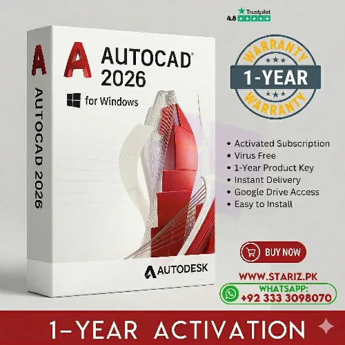 AutoCAD 2026 - 1 Device Product Key - 1 Year
