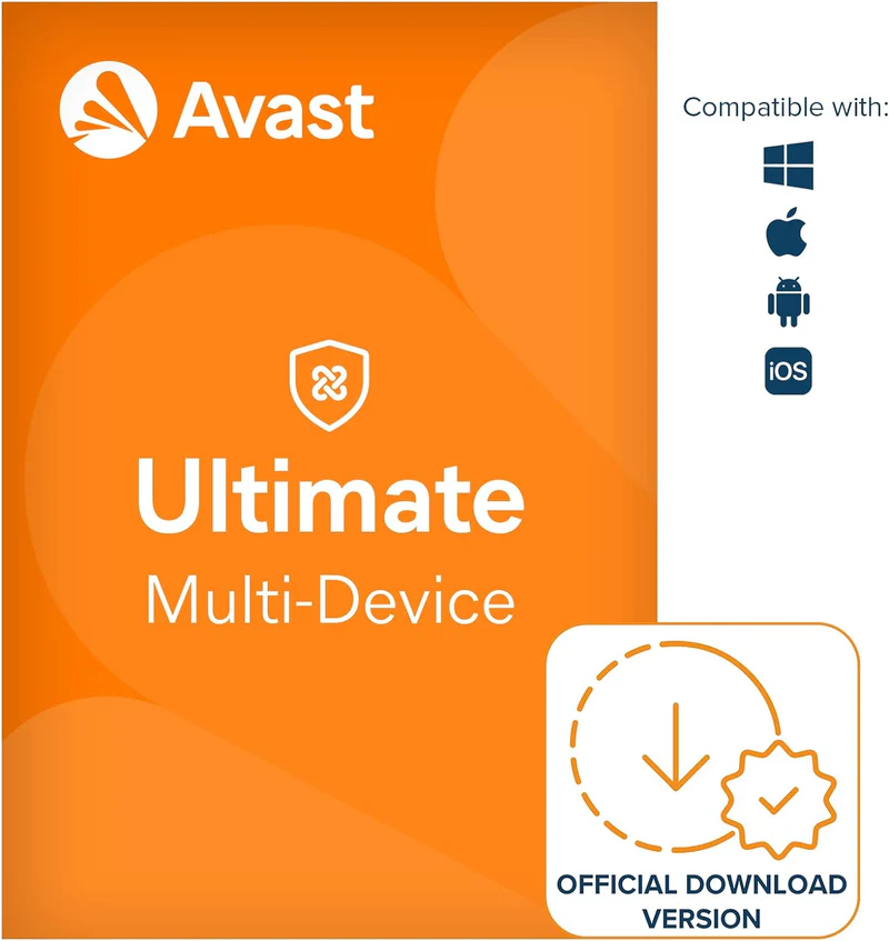 Avast Ultimate 2024 Antivirus VPN & Cleanup  - 1 Device Product Key - 1 Year
