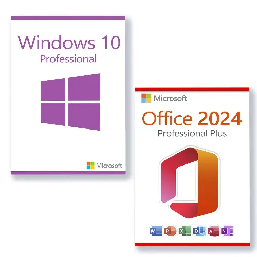 Windows 10 Pro & Microsoft Office 2024 with Product Activation for Lifetime