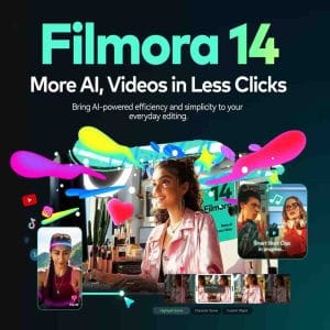 Wondershare Filmora 14 for Lifetime - video editor interface